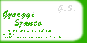 gyorgyi szanto business card